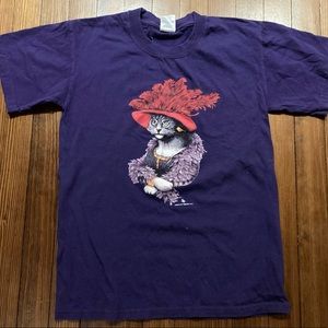 Fancy Cat T Shirt. Size Small.